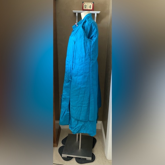 Vintage FLEET STREET Trench Coat, Women’s size 8, removable lining turquoise - Picture 11 of 16